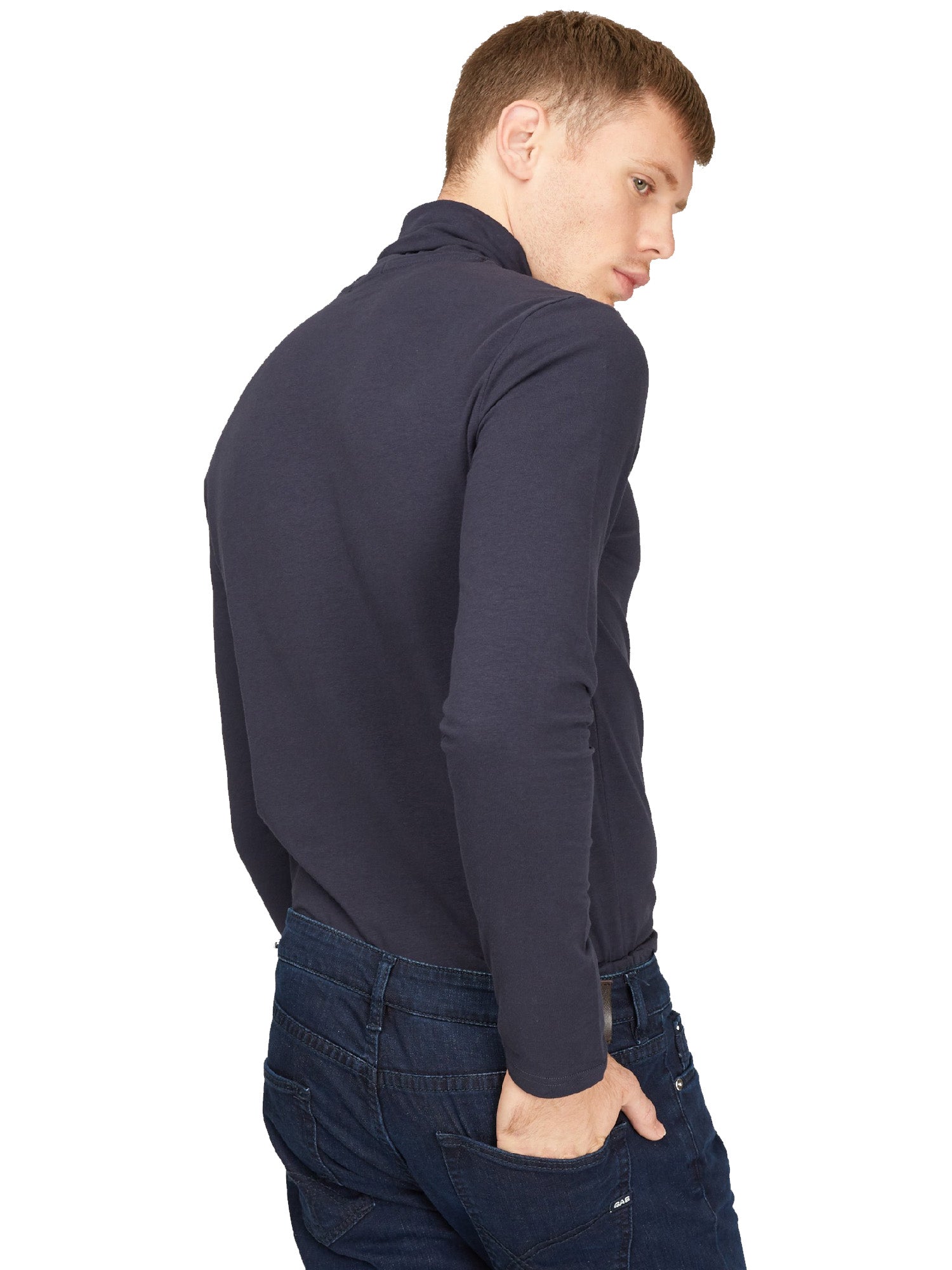 Maglie a collo alto Blu Gas