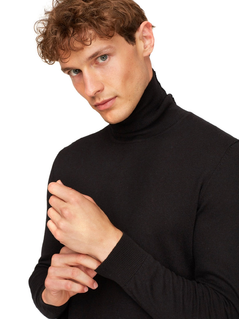 Maglie a collo alto Nero Gas