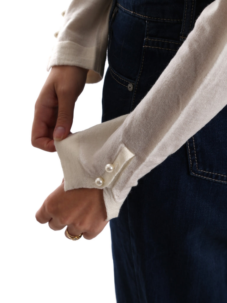 Maglie a collo alto Bianco Gas