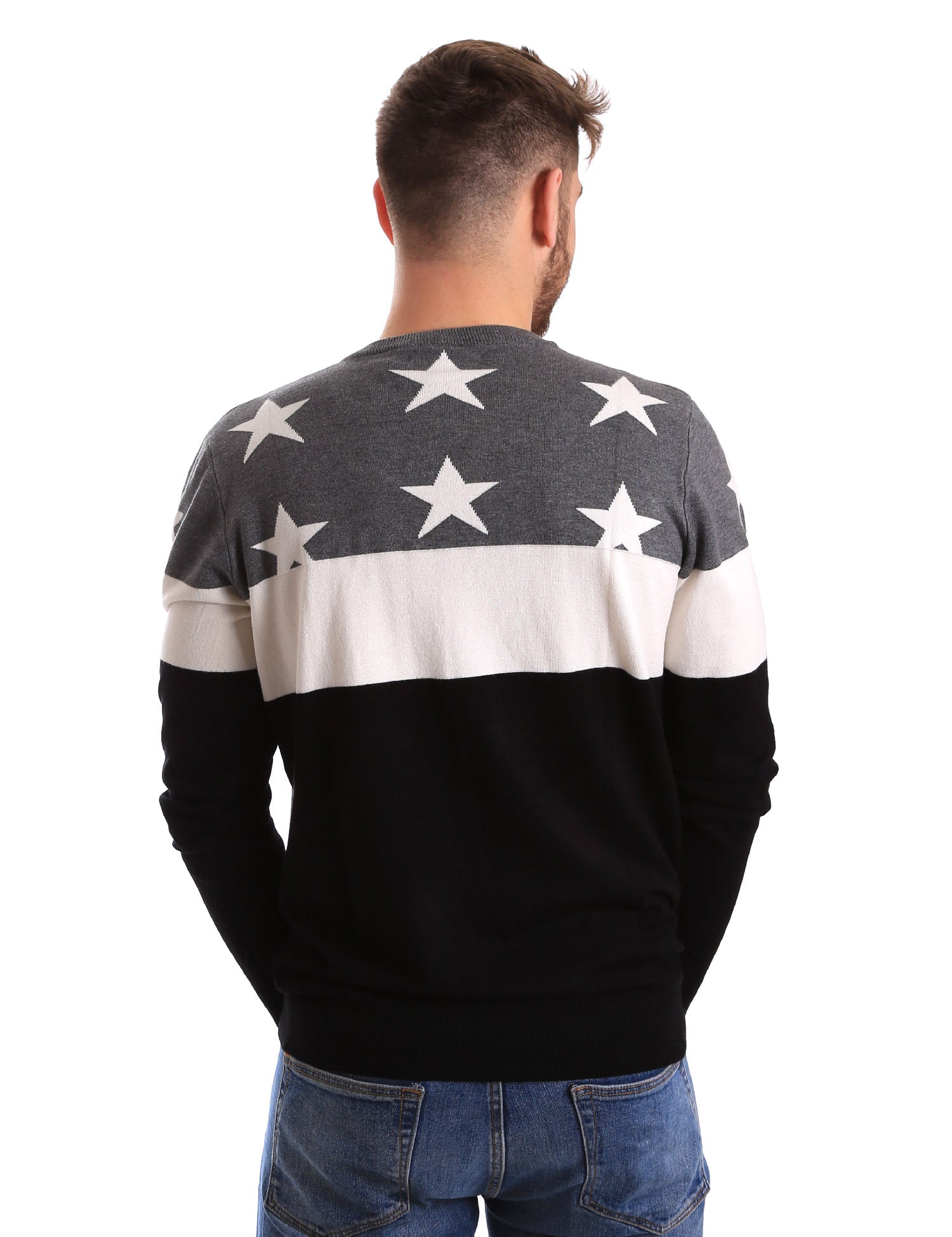 Maglioncini Grigio Nero Gaudi Jeans