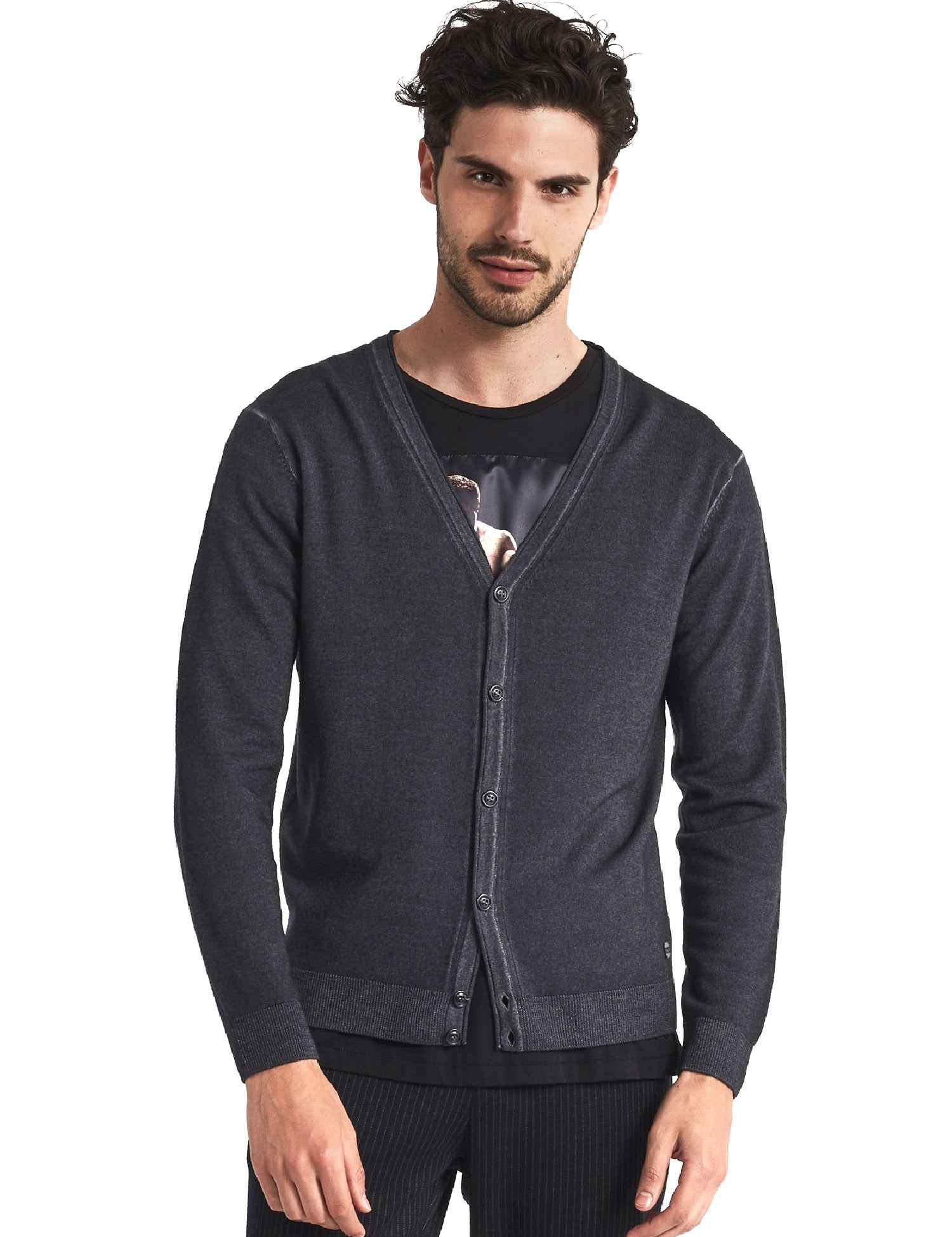 Cardigan Grigio Gaudi