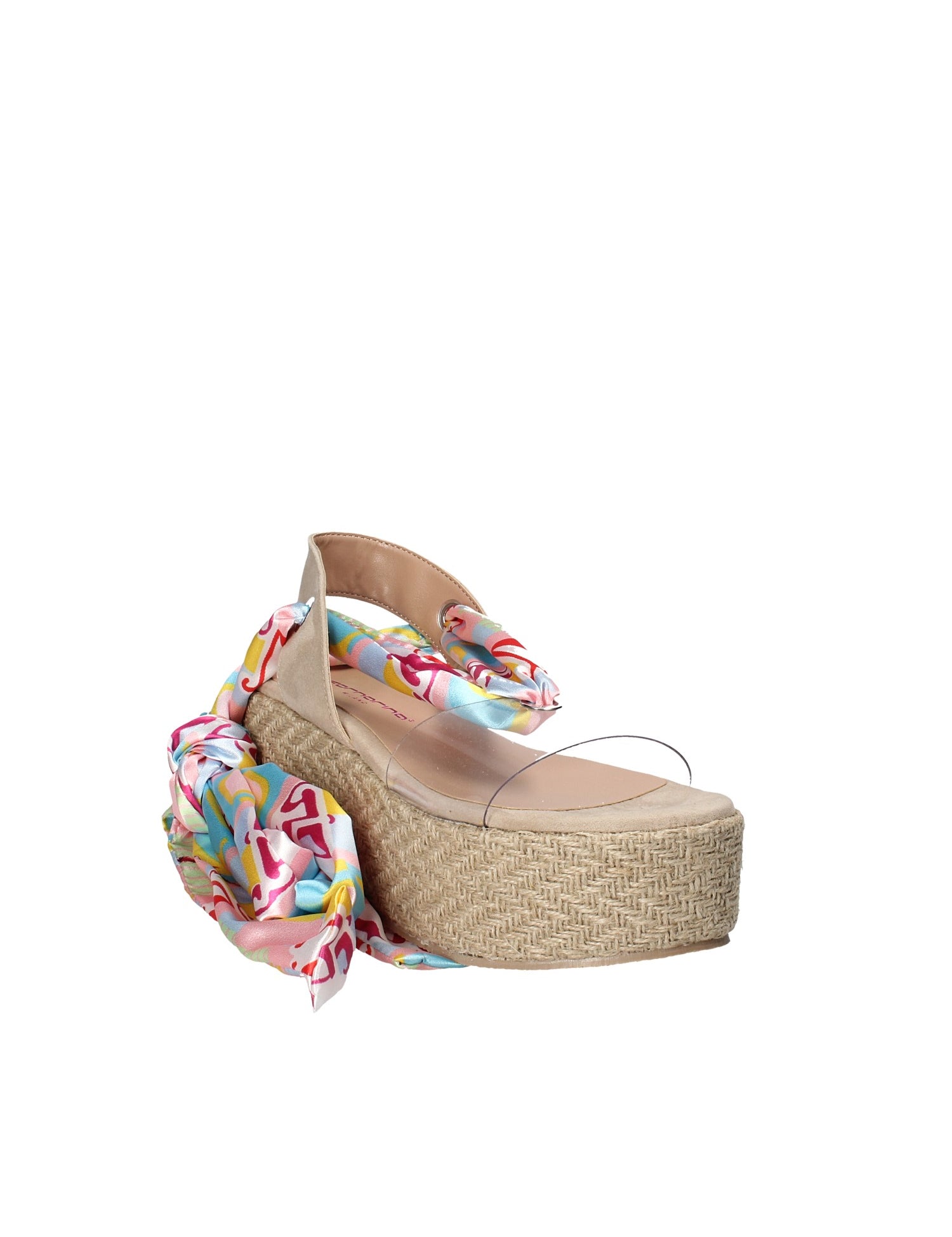 Sandali zeppa Beige Fornarina