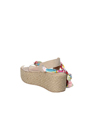 Sandali zeppa Beige Fornarina