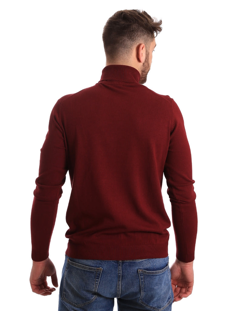 Maglie a collo alto Bordeaux Key Up
