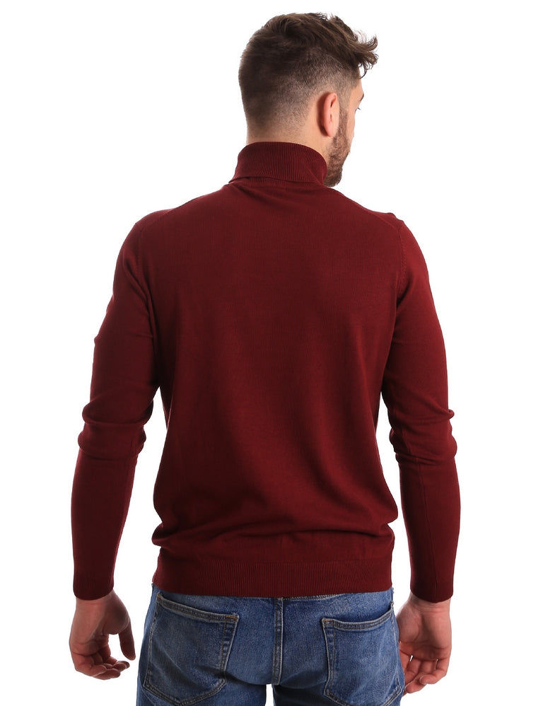 Maglie a collo alto Bordeaux Key Up