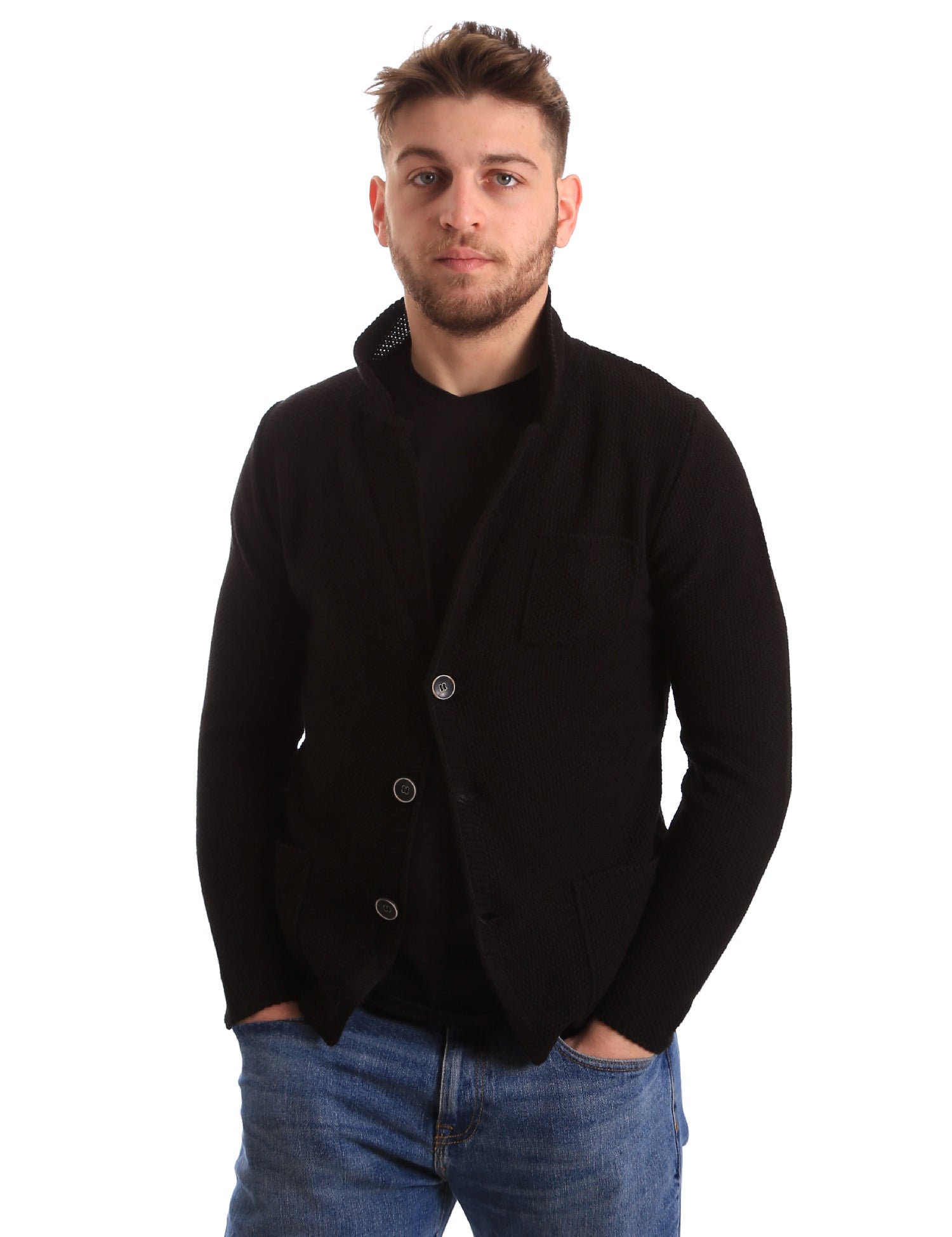 Cardigan Nero Bradano