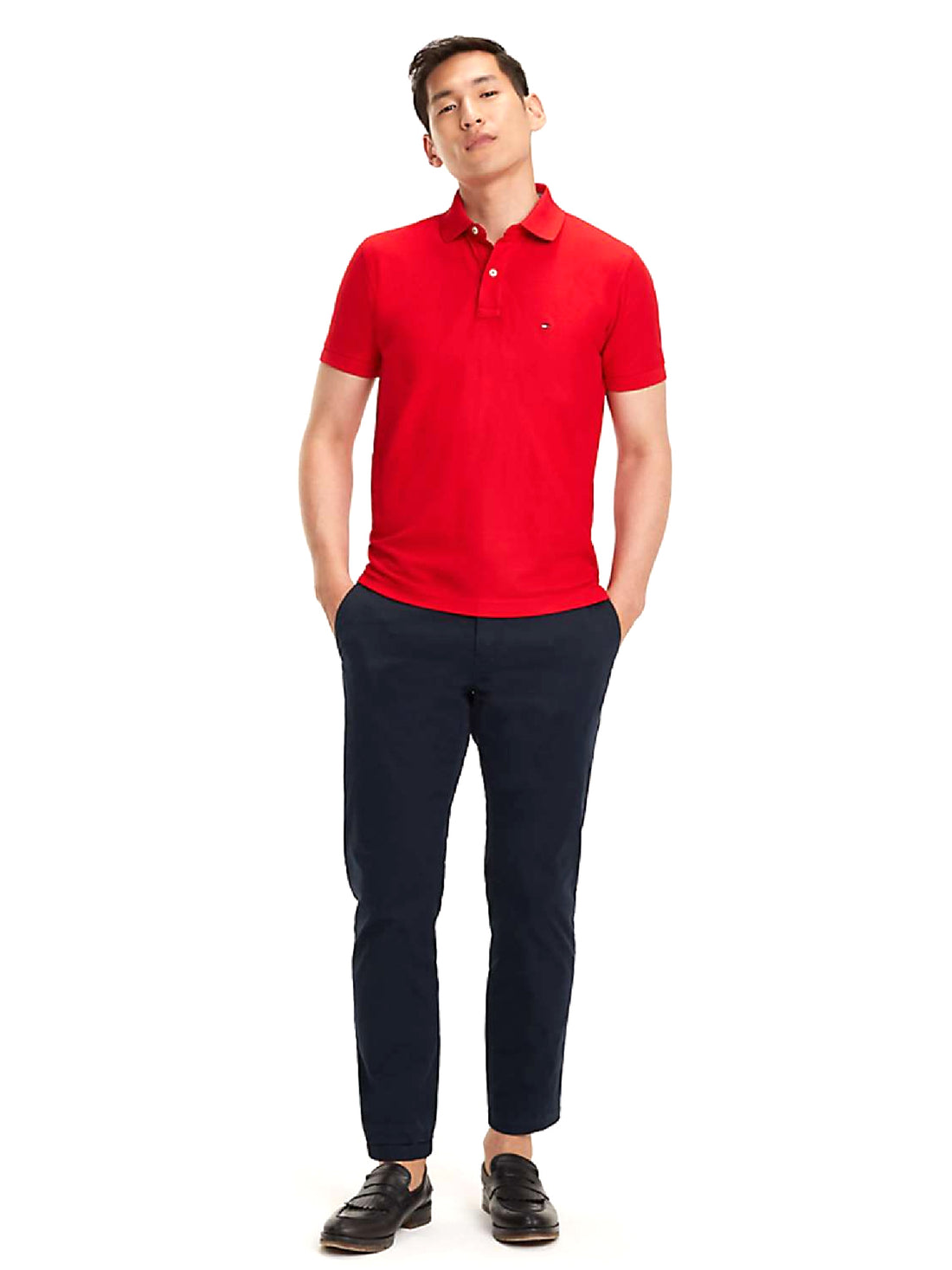 Polo Rosso Tommy Hilfiger