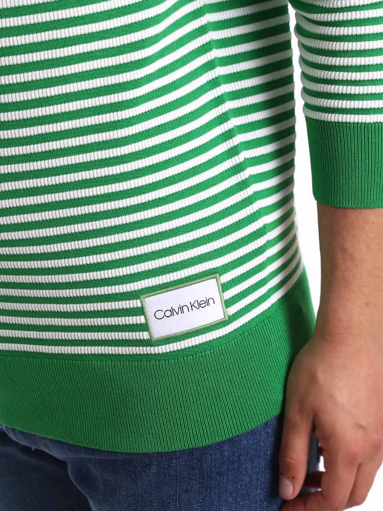 Maglioncini Verde Calvin Klein