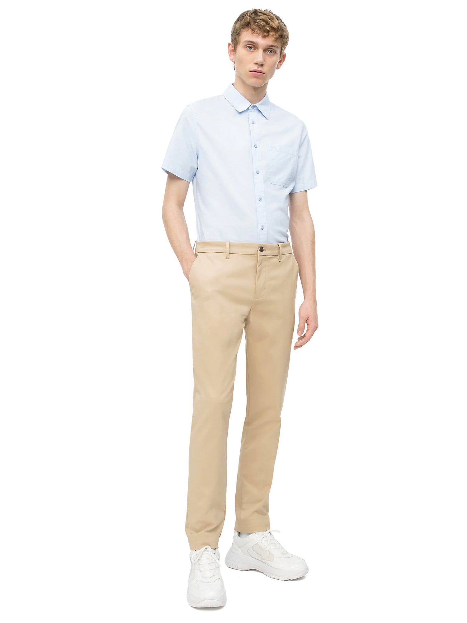 Camicie Blu Calvin Klein