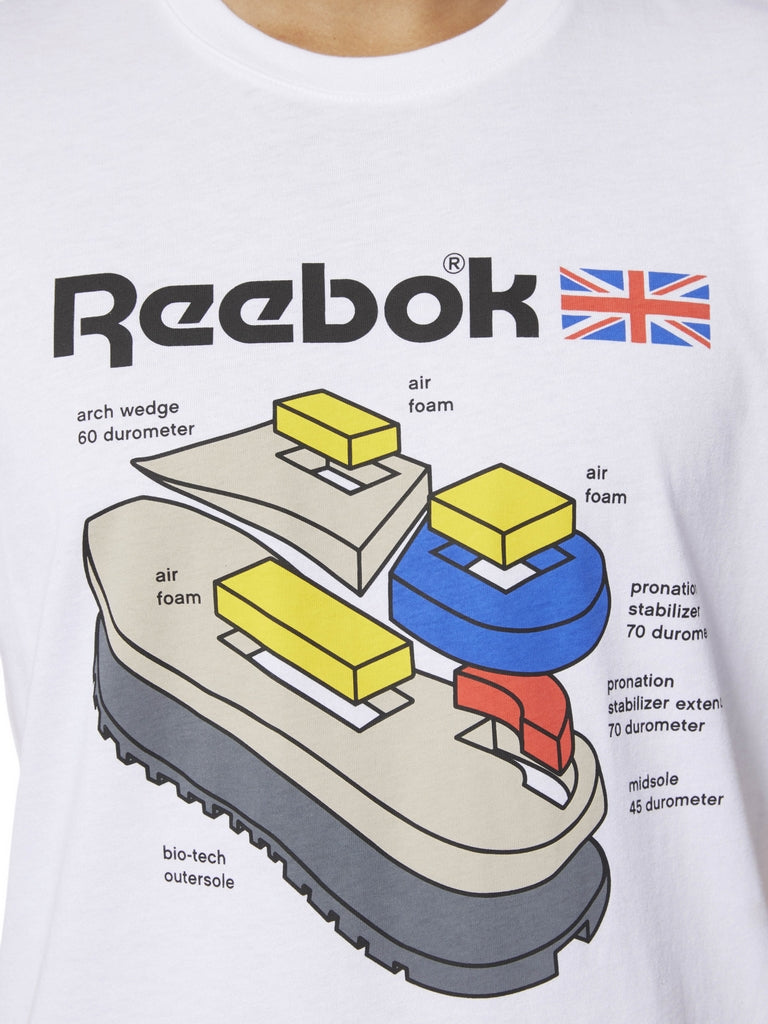 T-shirt Bianco Reebok