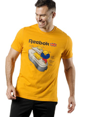 T-shirt Giallo Reebok