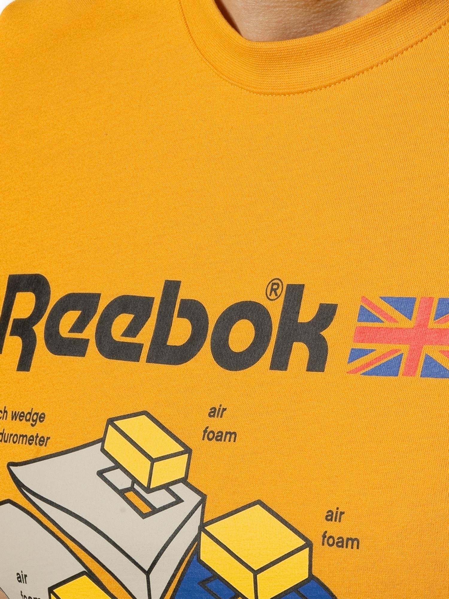 T-shirt Giallo Reebok