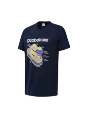T-shirt Blu Reebok