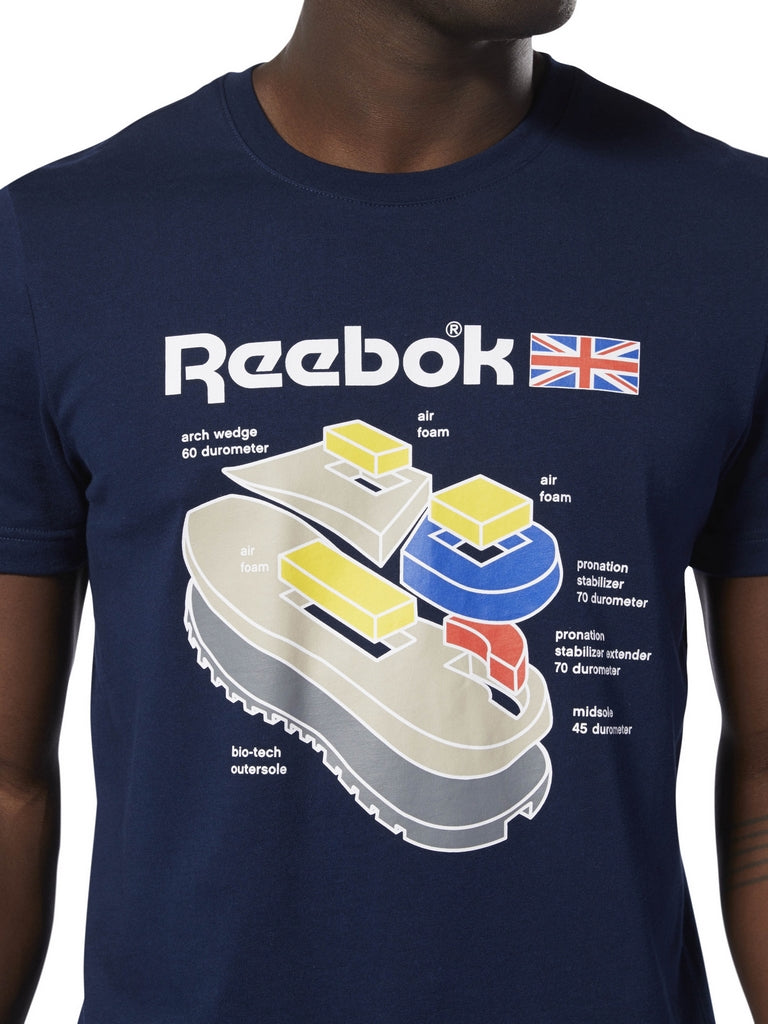 T-shirt Blu Reebok
