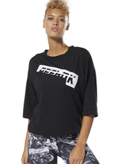 T-shirt Nero Reebok