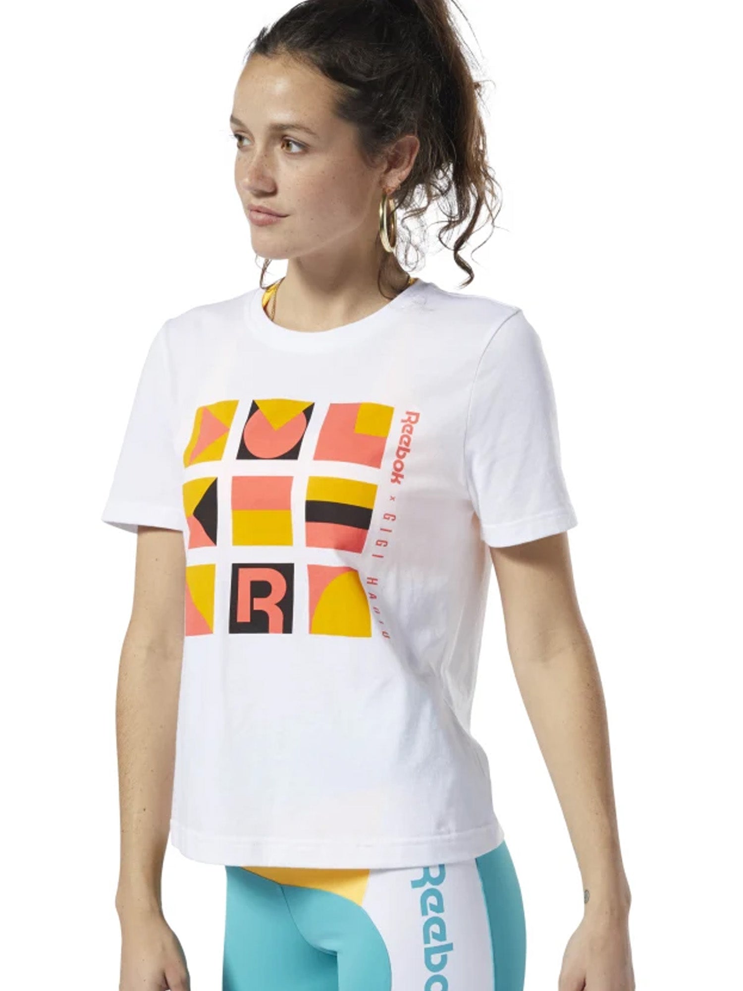 T-shirt Bianco Reebok