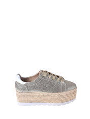 Sandali zeppa Platino Guess