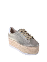 Sandali zeppa Platino Guess