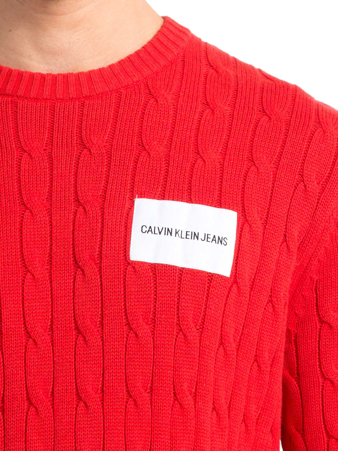 Maglioni Rosso Calvin Klein