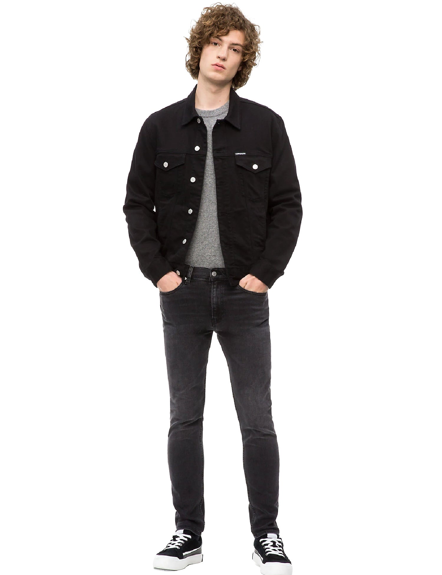 Maglioncini Grigio Calvin Klein