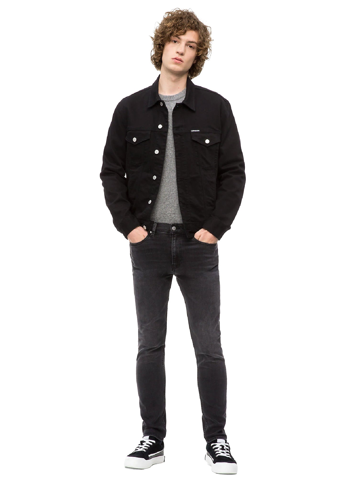 Maglioncini Grigio Calvin Klein