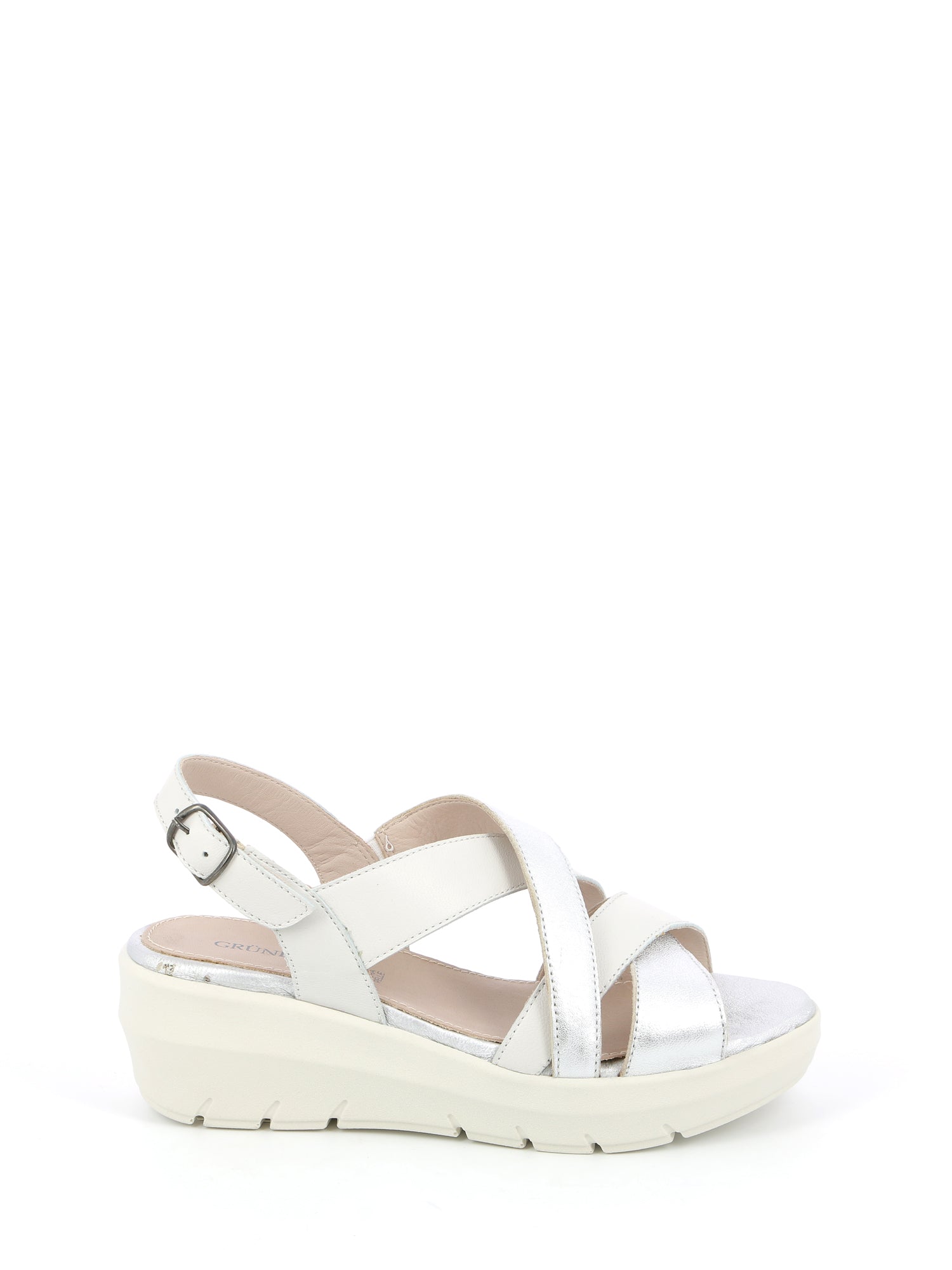 Sandali zeppa Bianco Grunland