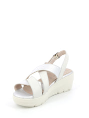 Sandali zeppa Bianco Grunland