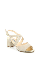 Sandali tacco Beige Grunland