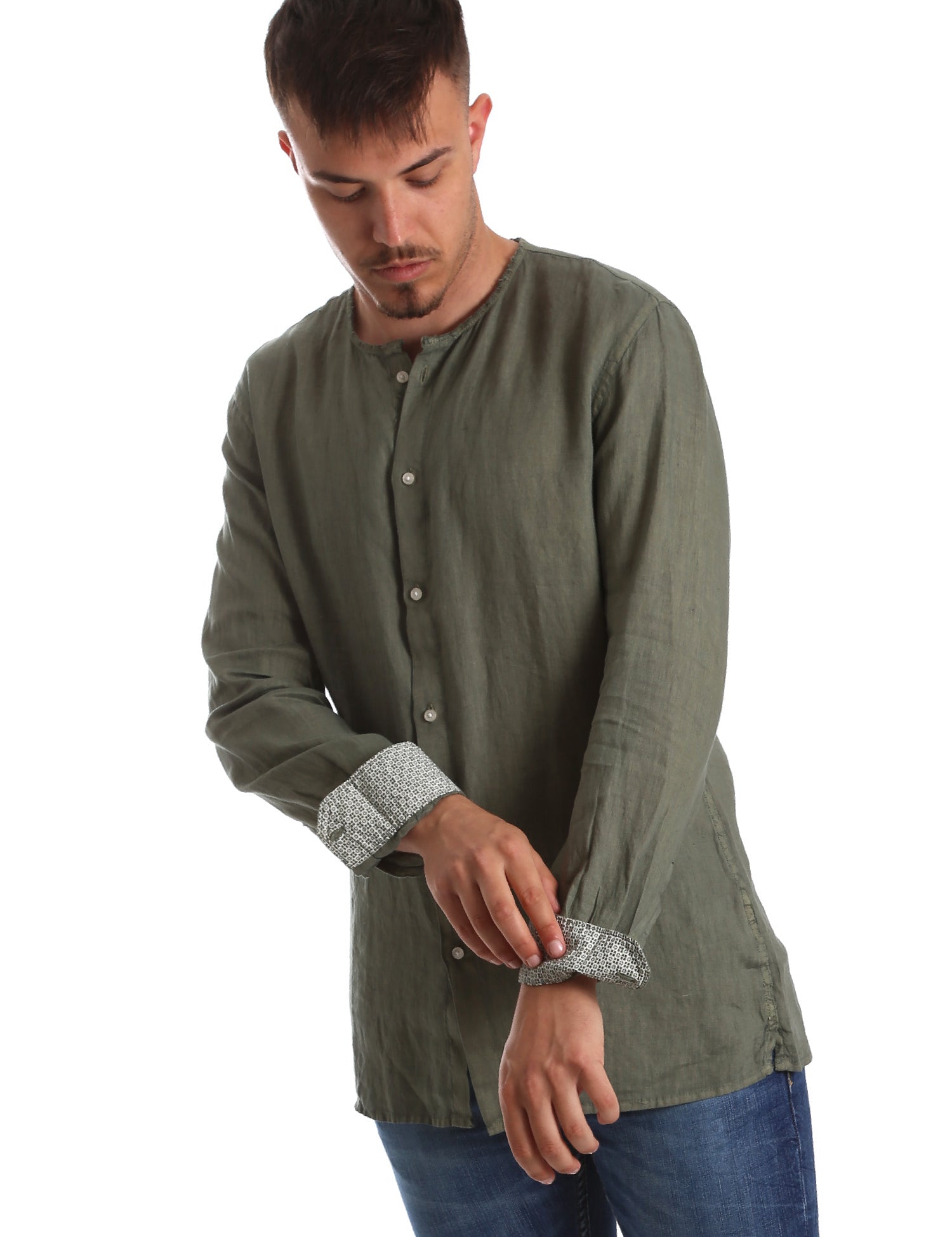 Camicie Verde Gaudi Jeans