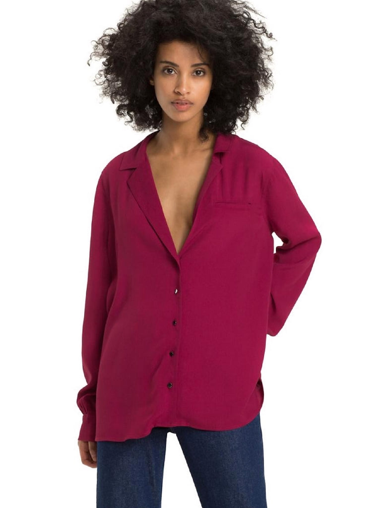 Camicie Viola Tommy Hilfiger