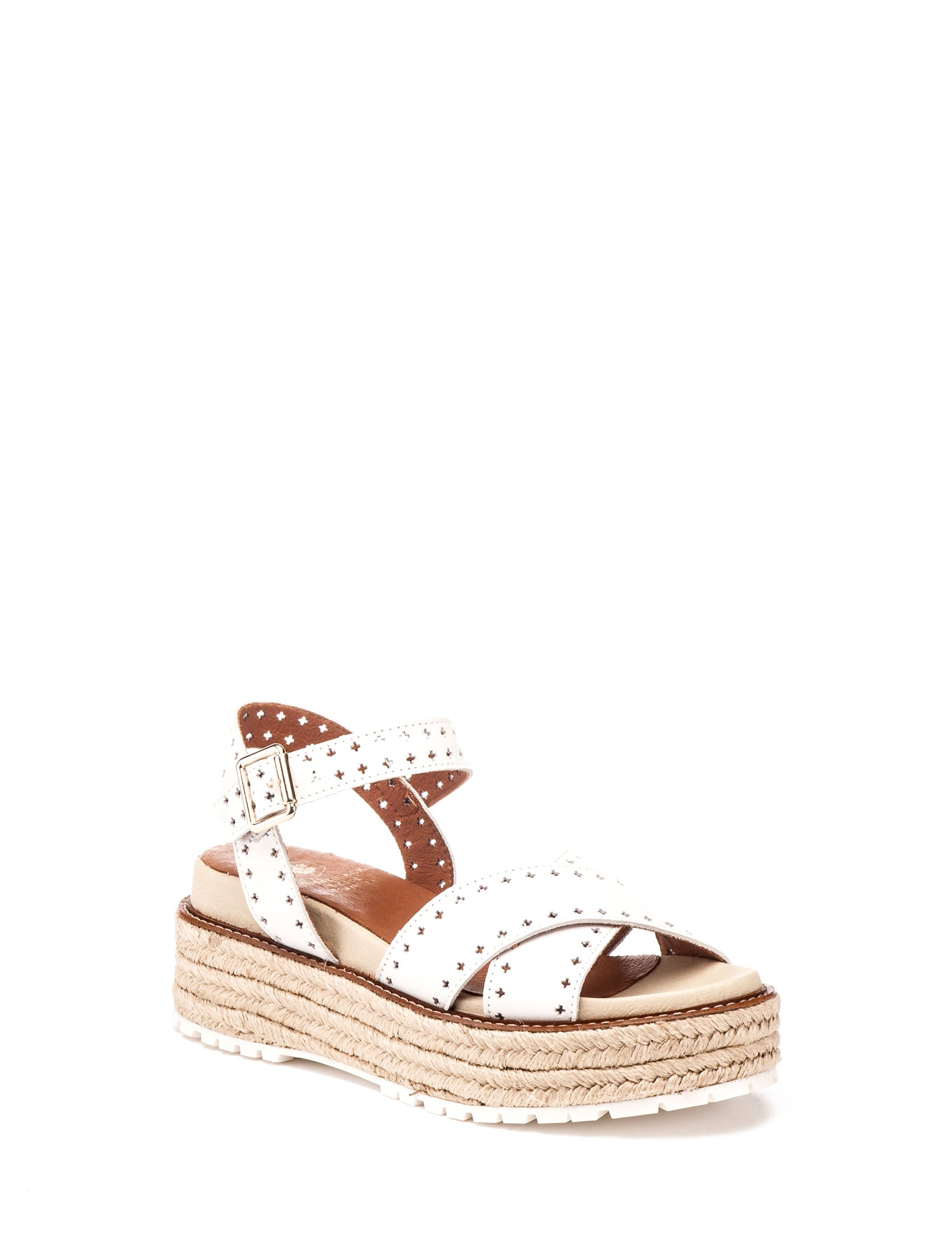 Sandali zeppa Bianco Lumberjack