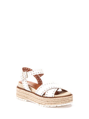 Sandali zeppa Bianco Lumberjack