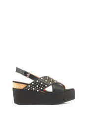 Sandali zeppa Nero Lumberjack