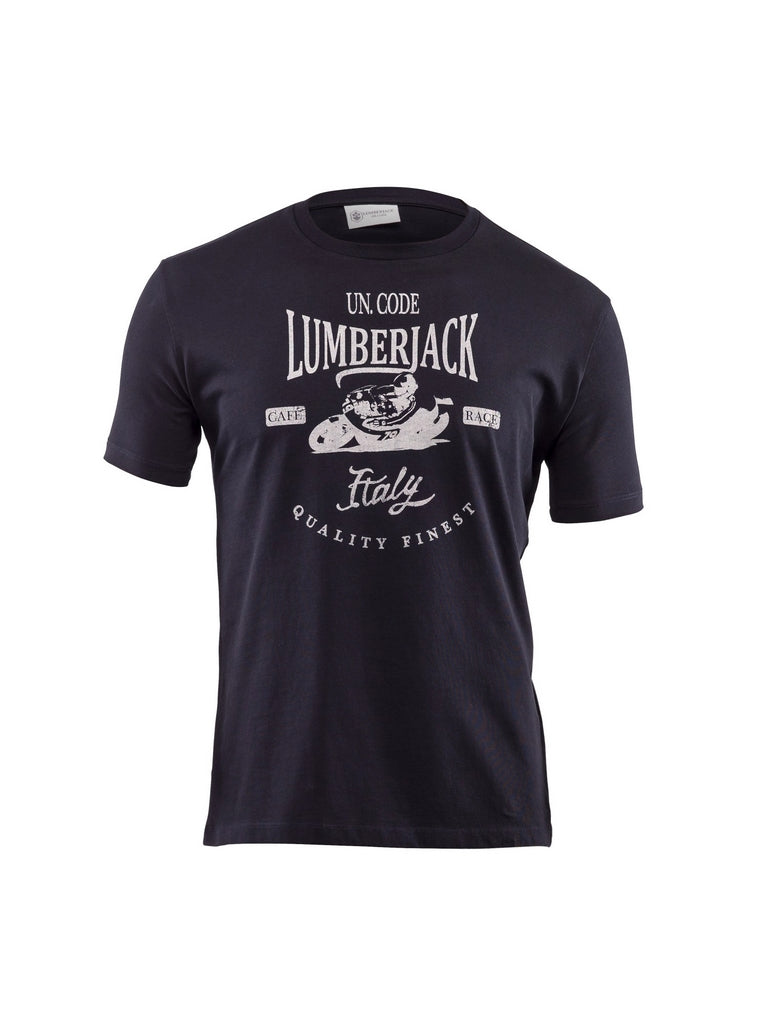 T-shirt Blu Lumberjack