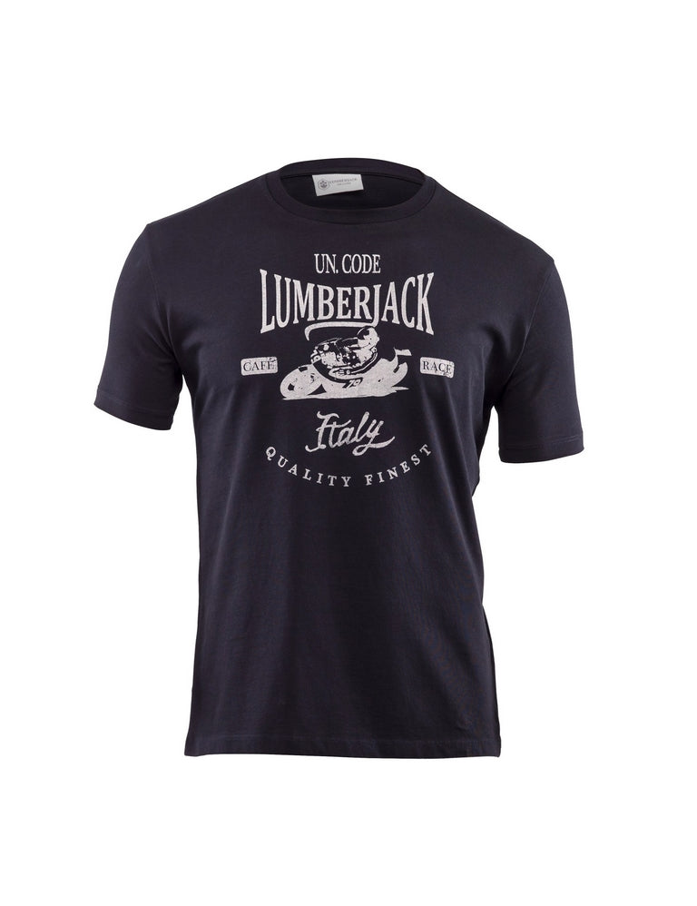 T-shirt Blu Lumberjack