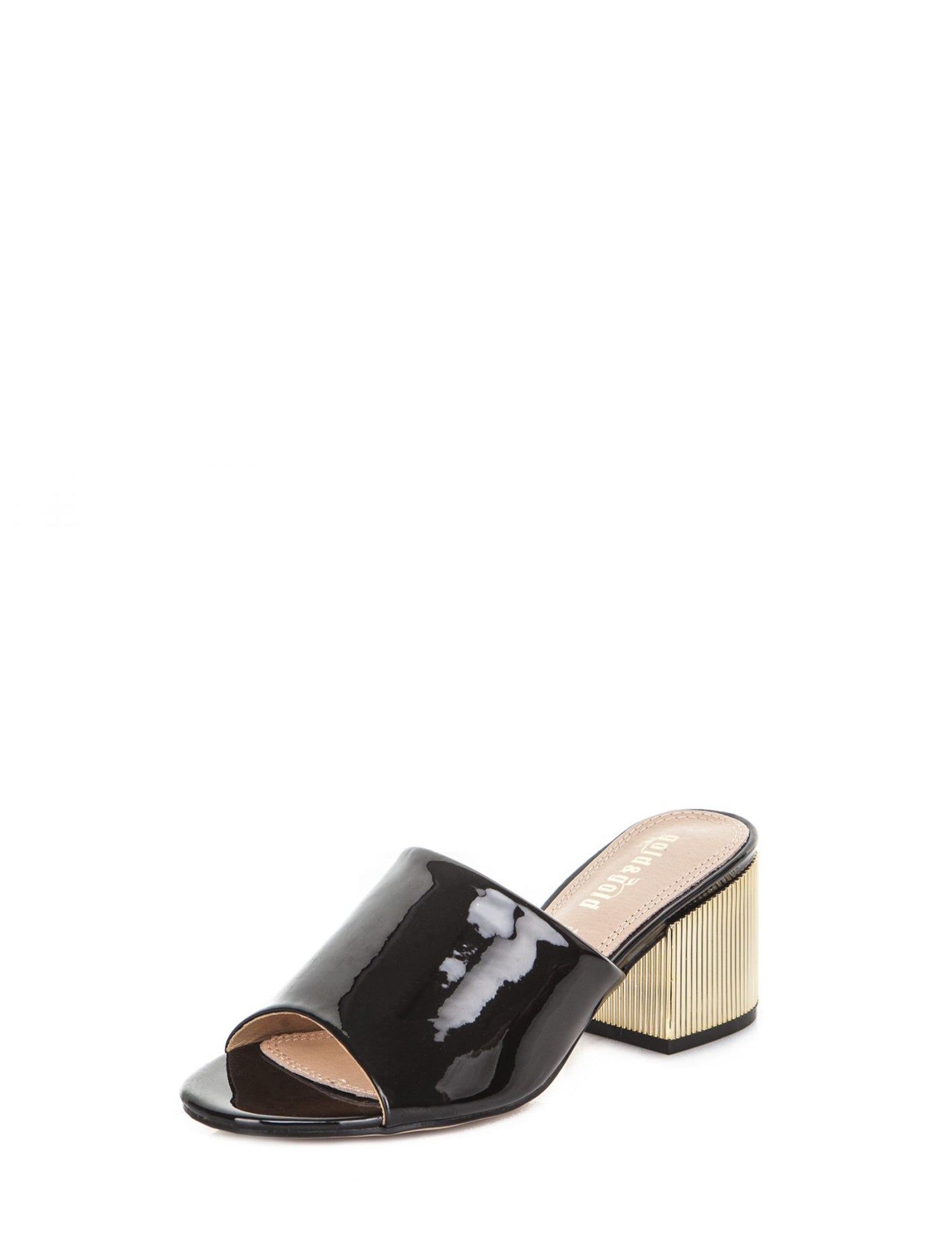 Sandali tacco Nero Gold&gold