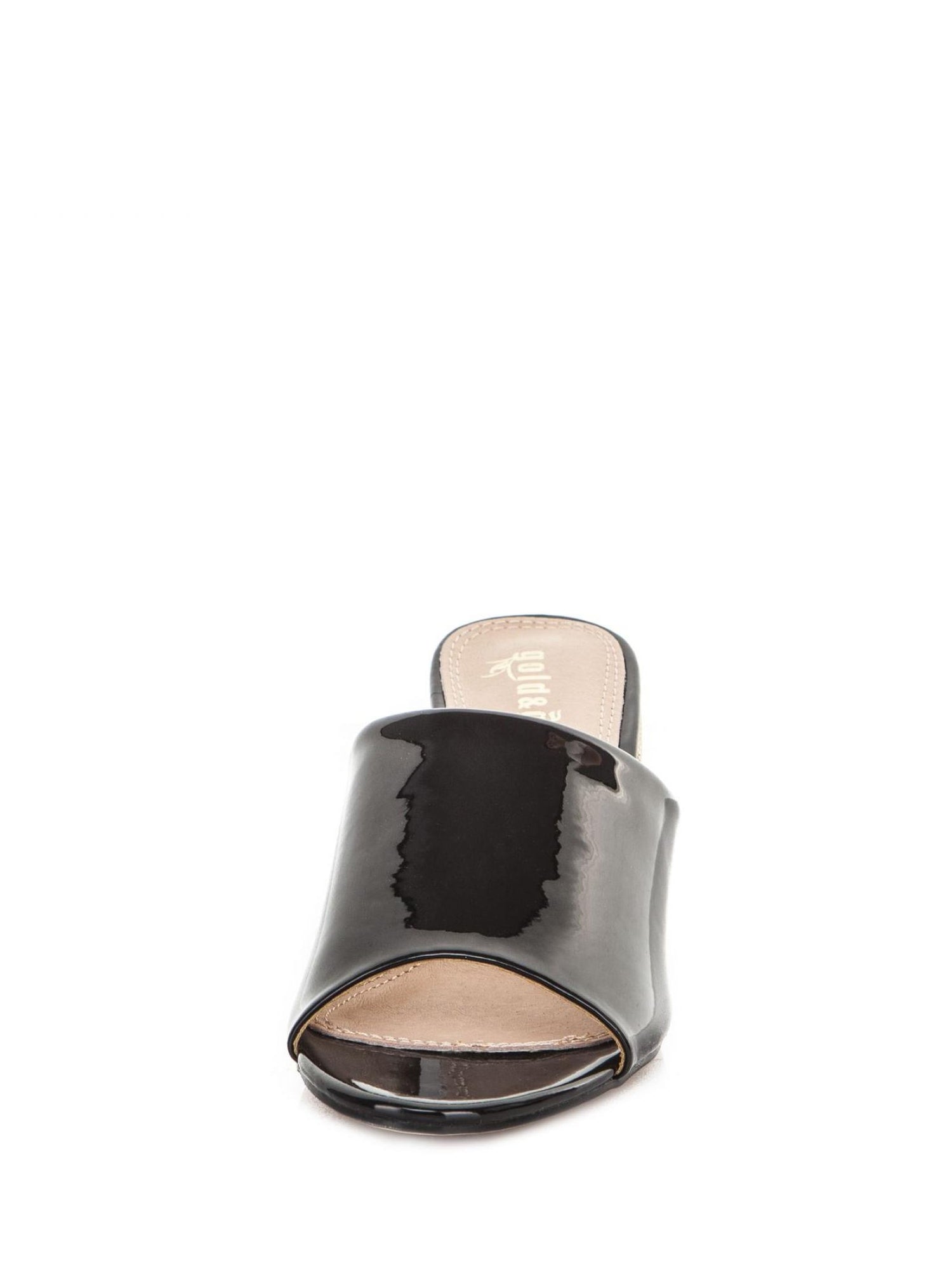 Sandali tacco Nero Gold&gold