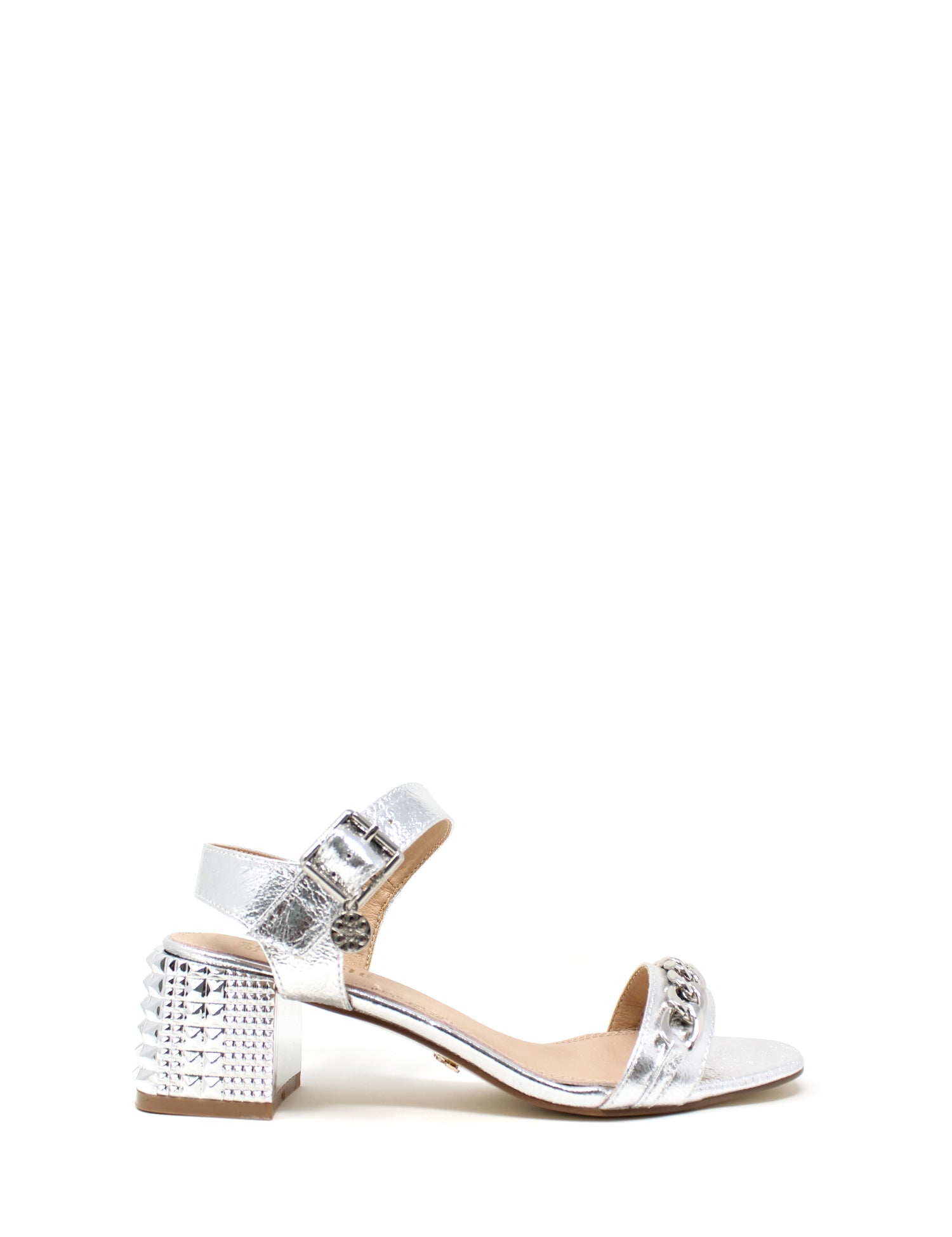 Sandali tacco Argentato Gold&gold