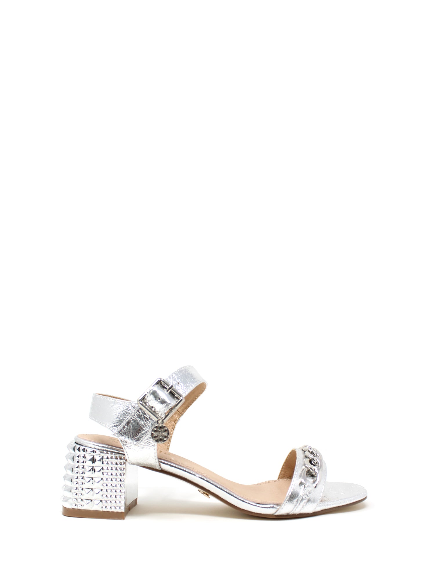 Sandali tacco Argentato Gold&gold