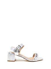 Sandali tacco Argentato Gold&gold