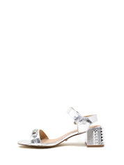 Sandali tacco Argentato Gold&gold