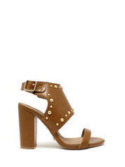 Sandali tacco Marrone Gold&gold