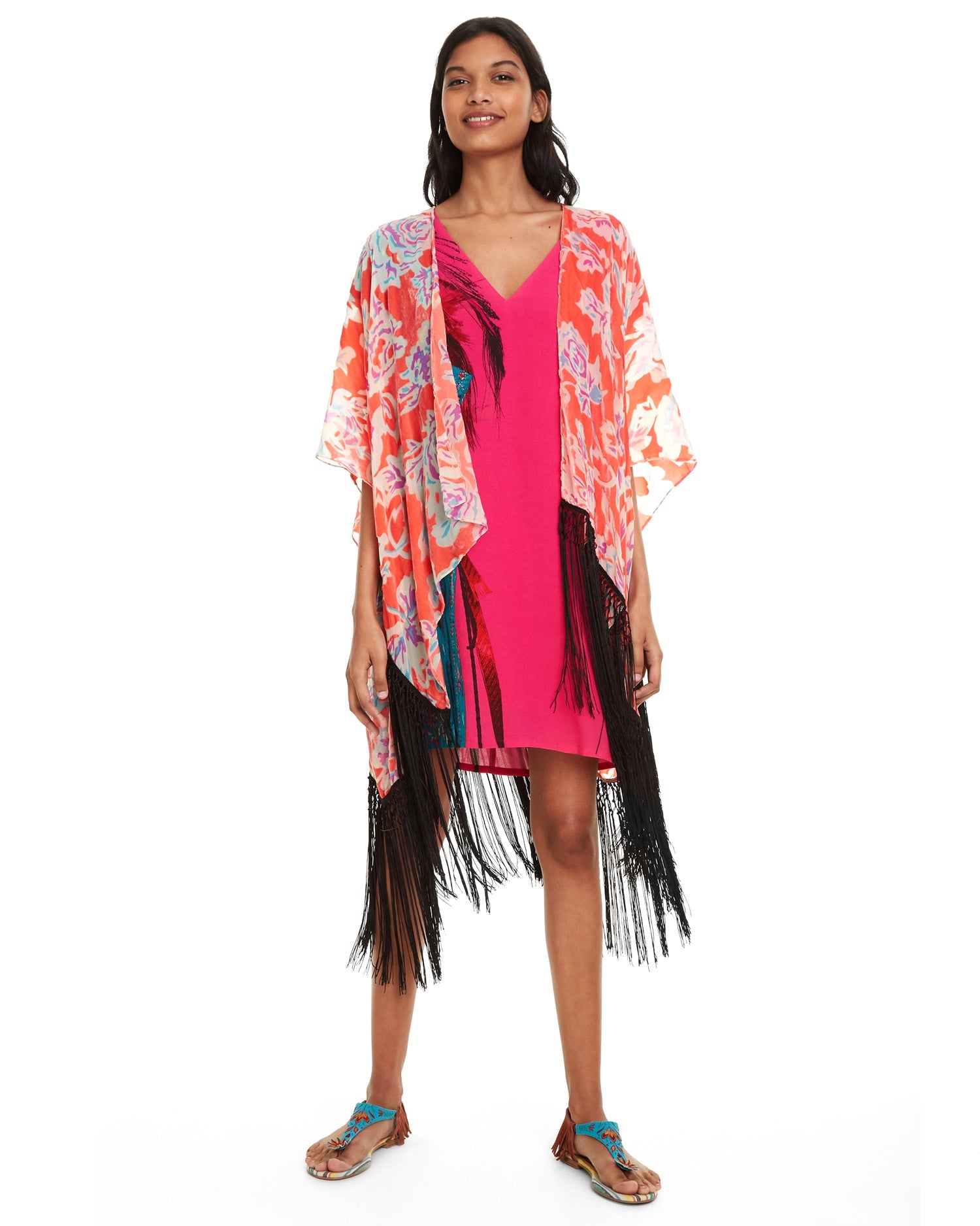 Mantelle Rosa Desigual