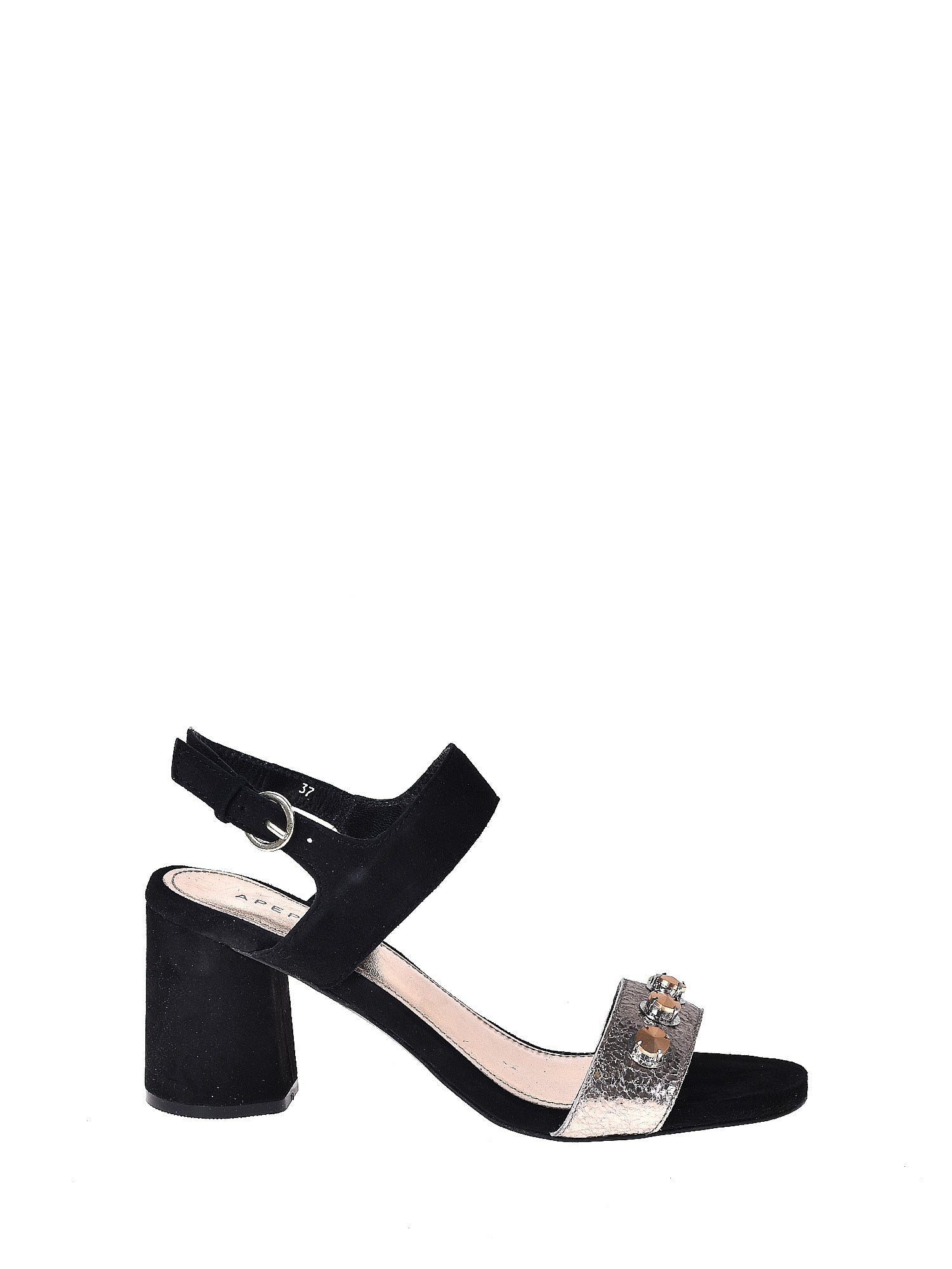 Sandali tacco Nero Apepazza