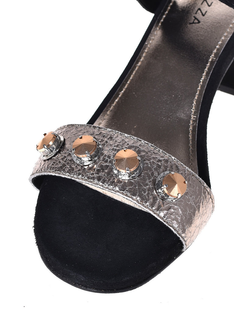 Sandali tacco Nero Apepazza