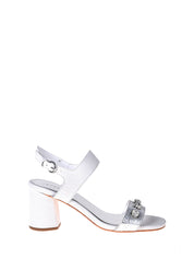 Sandali tacco Bianco Apepazza