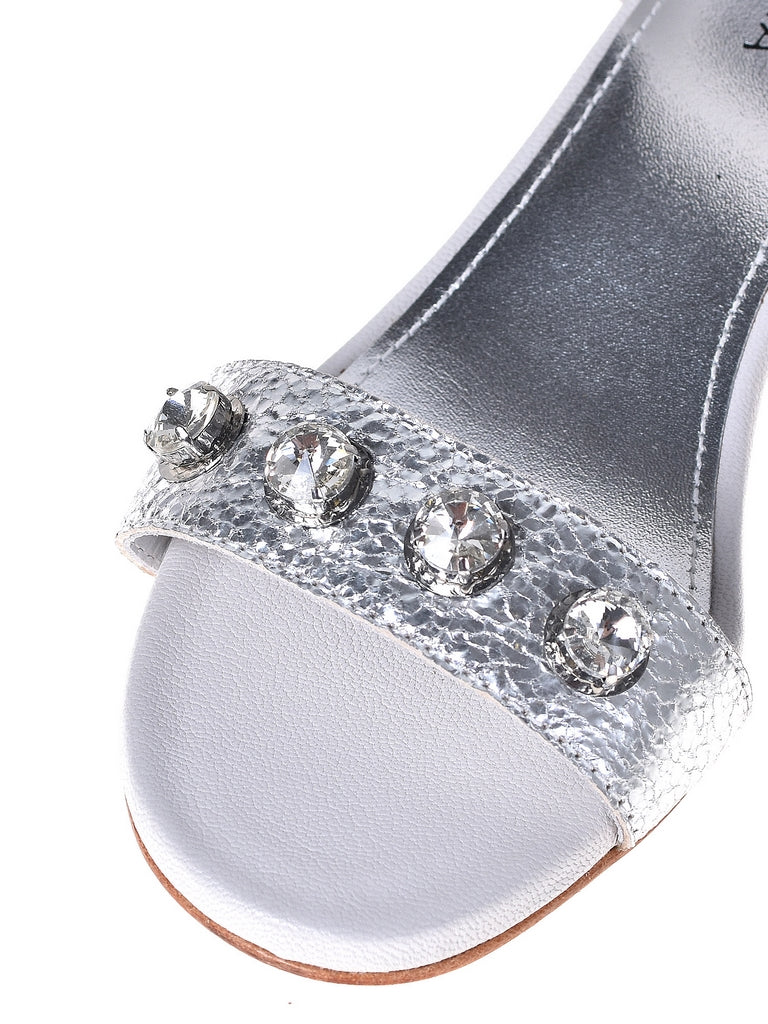 Sandali tacco Bianco Apepazza