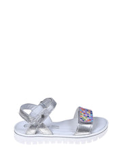 Sandali Argentato Melania