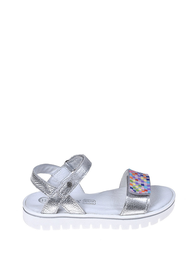 Sandali Argentato Melania