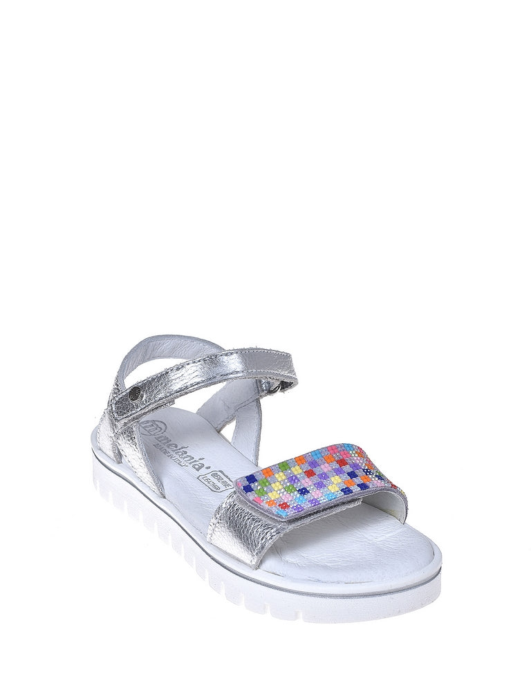 Sandali Argentato Melania